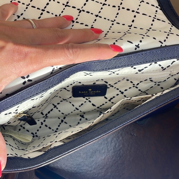 Authentic Kate Spade Blue Purse - Picture 4 of 6
